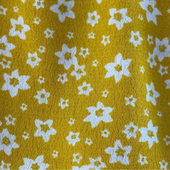 Dress Forum Golden Floral Ruffled Seersucker Zip Mini Sundress Size S - Picture 3 of 12